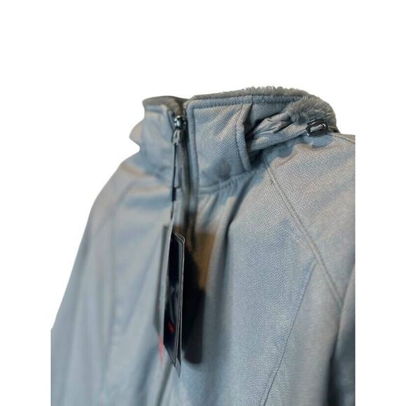 ZeroXposur Winter Coat Womens Grey Jacket Hooded Size Small Softshell Supreme - Picture 2 of 11
